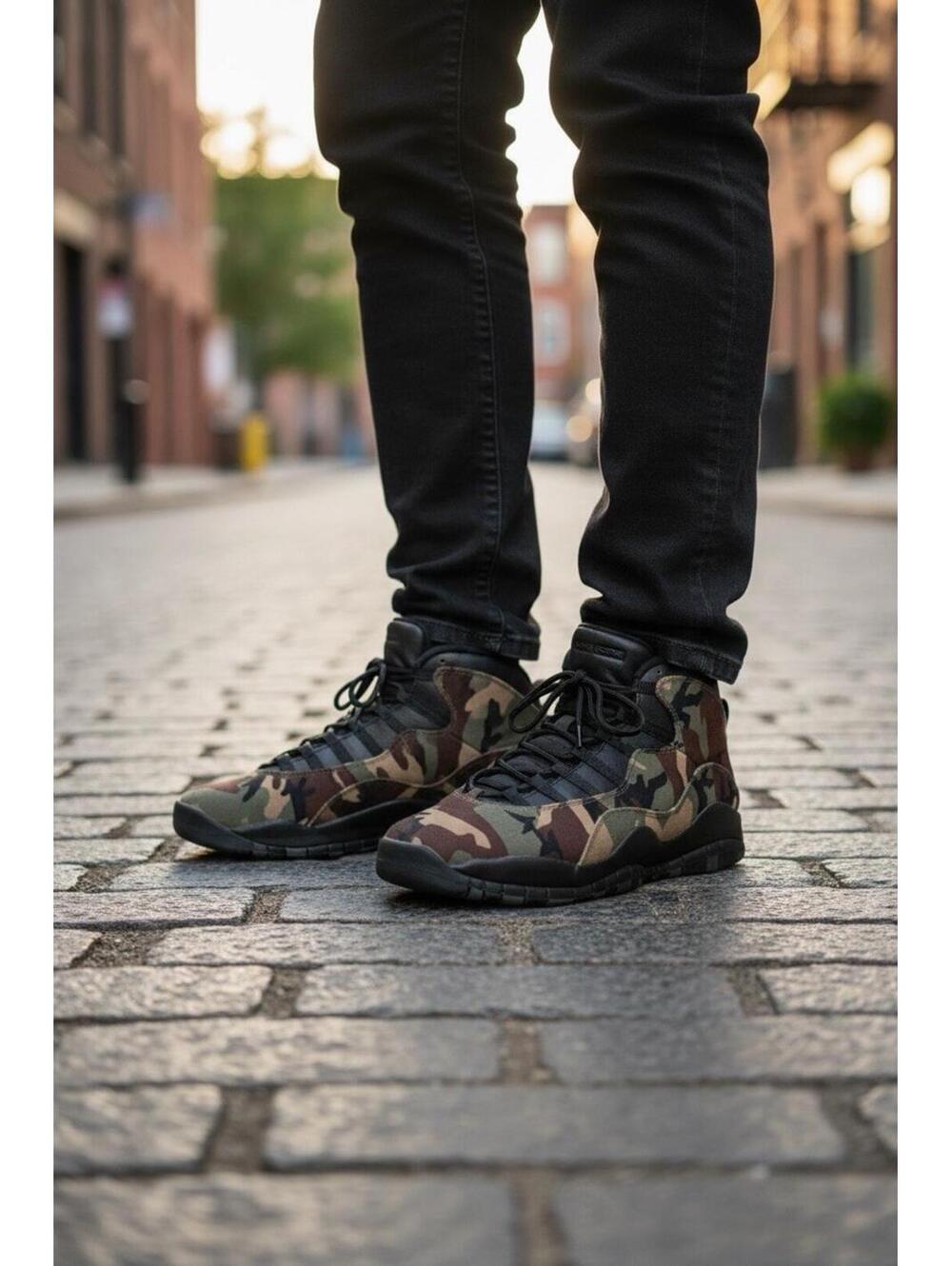 Nike Air Jordan 10 X Retro Desert Camo Black 310805-201 Men’s Size 13
